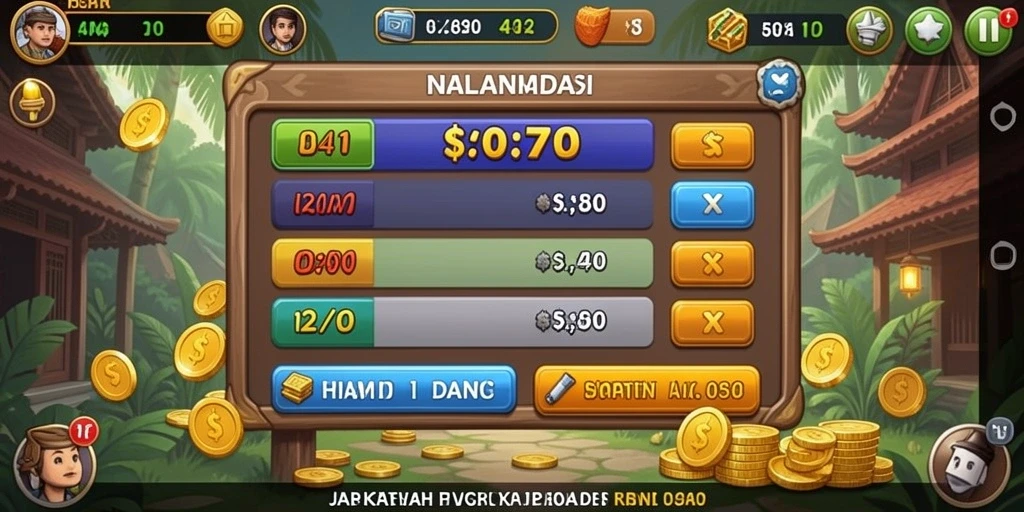 Screenshot dari leaderboard dengan pencapaian pemain.