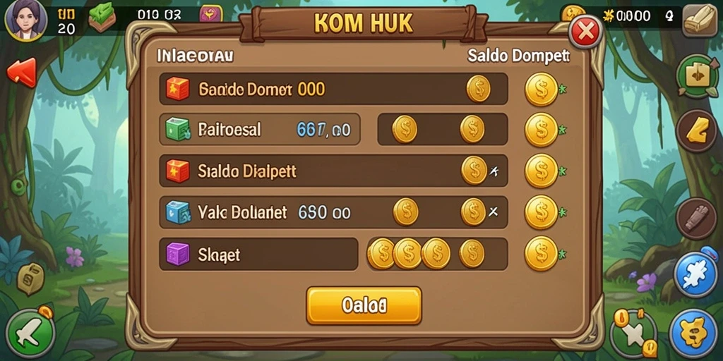 Screenshot menunjukkan tantangan level yang memacu adrenalin.