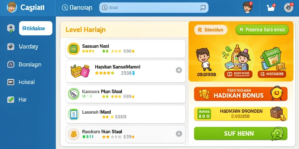 Hadiah menarik menunggu setiap pemain.
